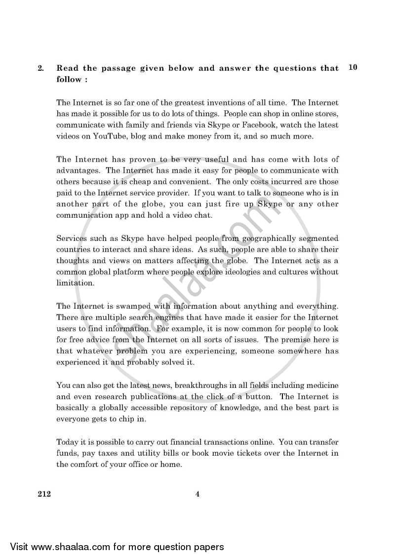 English Elective - CBSE (Functional English) 2015-2016 - CBSE 12th - Class 12 - CBSE (Central Board of Secondary Education) question paper with PDF download