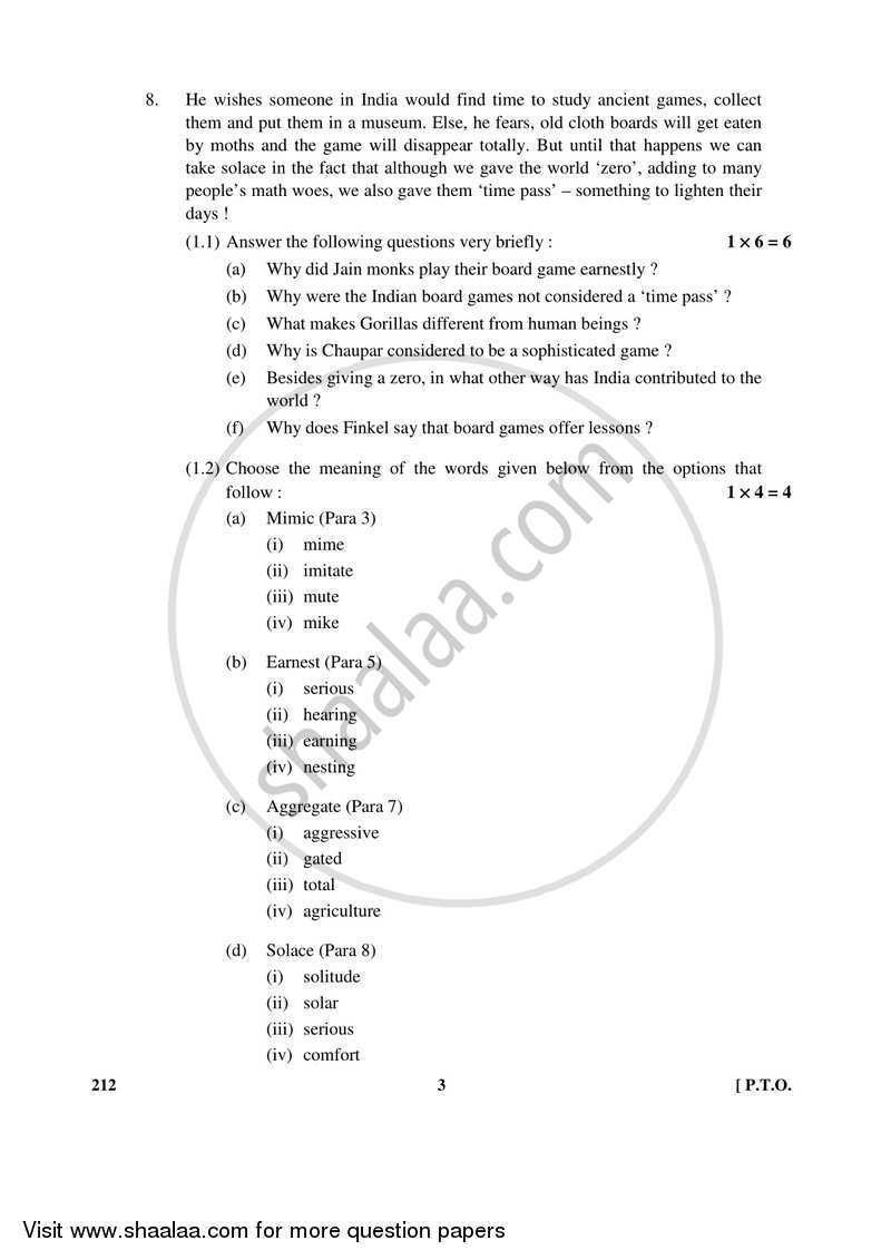 English Elective - CBSE (Functional English) 2016-2017 - CBSE 12th - Class 12 - CBSE (Central Board of Secondary Education) question paper with PDF download