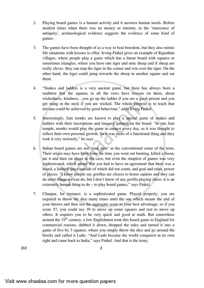 English Elective - CBSE (Functional English) 2016-2017 - CBSE 12th - Class 12 - CBSE (Central Board of Secondary Education) question paper with PDF download