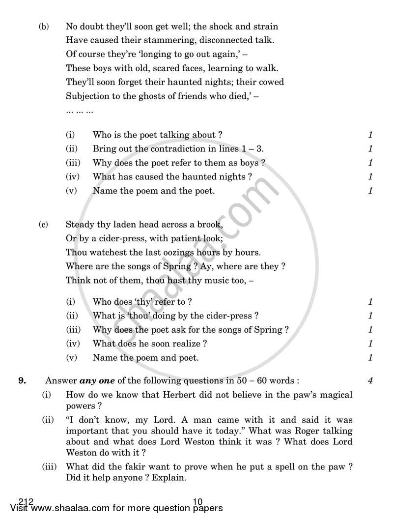 English Elective - CBSE (Functional English) 2018-2019 - CBSE 12th - Class 12 - CBSE (Central Board of Secondary Education) question paper with PDF download
