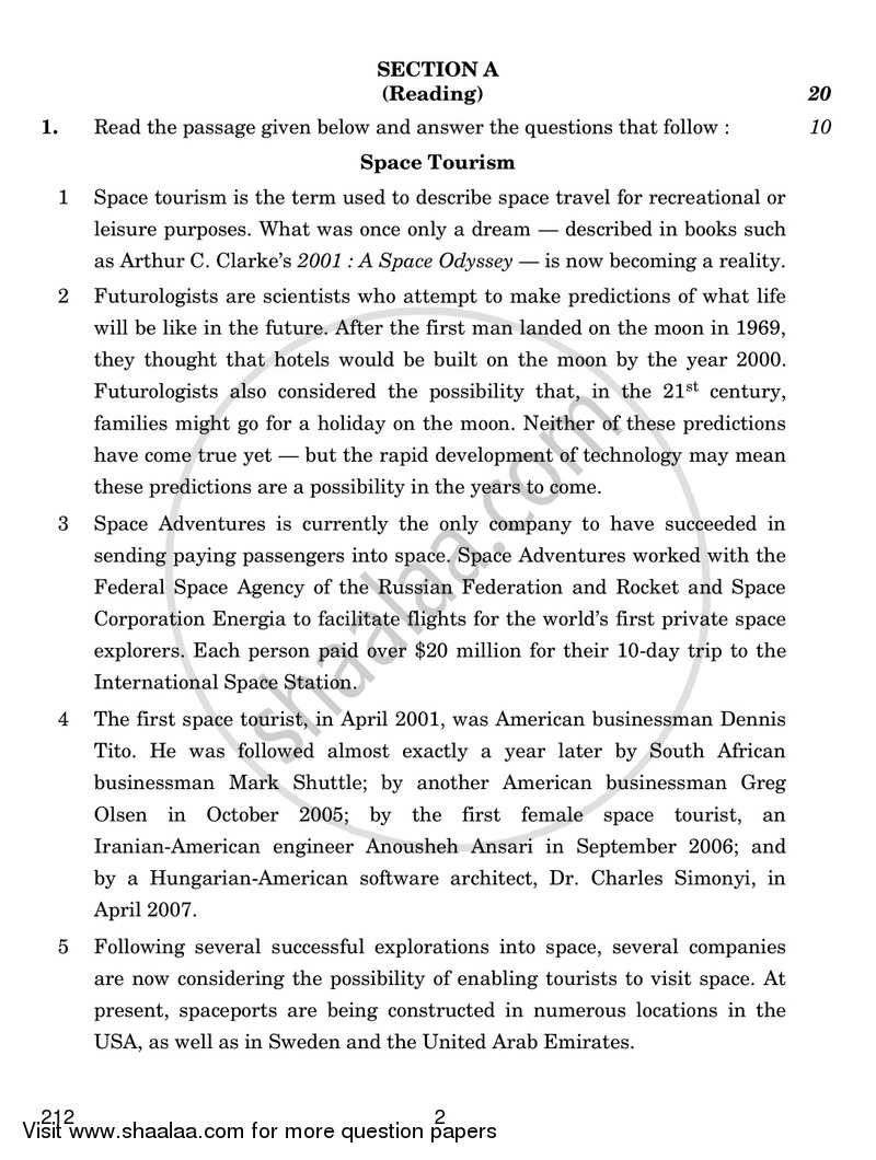 English Elective - CBSE (Functional English) 2018-2019 - CBSE 12th - Class 12 - CBSE (Central Board of Secondary Education) question paper with PDF download