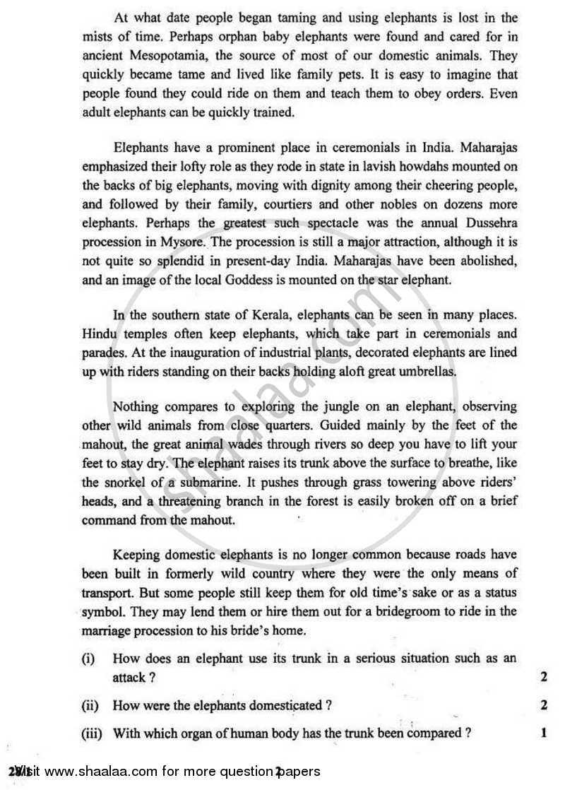 English Elective - NCERT 2010-2011 - CBSE 12th - Class 12 - CBSE (Central Board of Secondary Education) question paper with PDF download