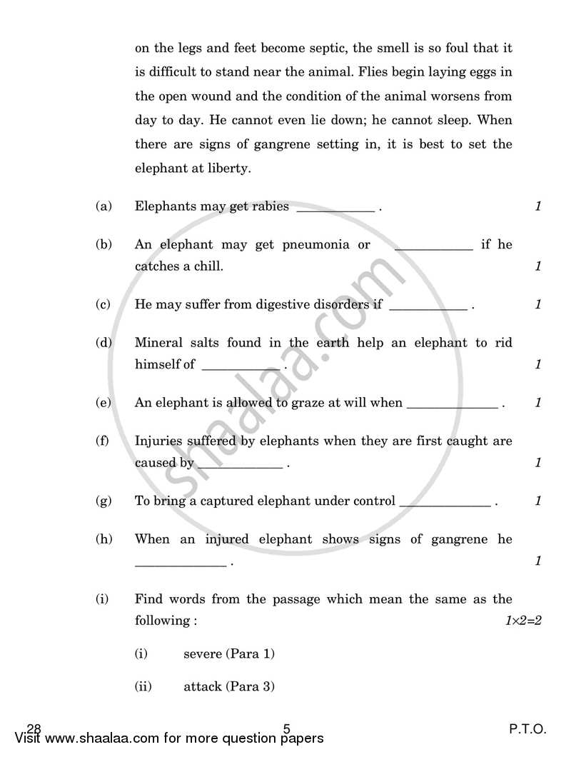 English Elective - NCERT 2016-2017 - CBSE 12th - Class 12 - CBSE (Central Board of Secondary Education) question paper with PDF download