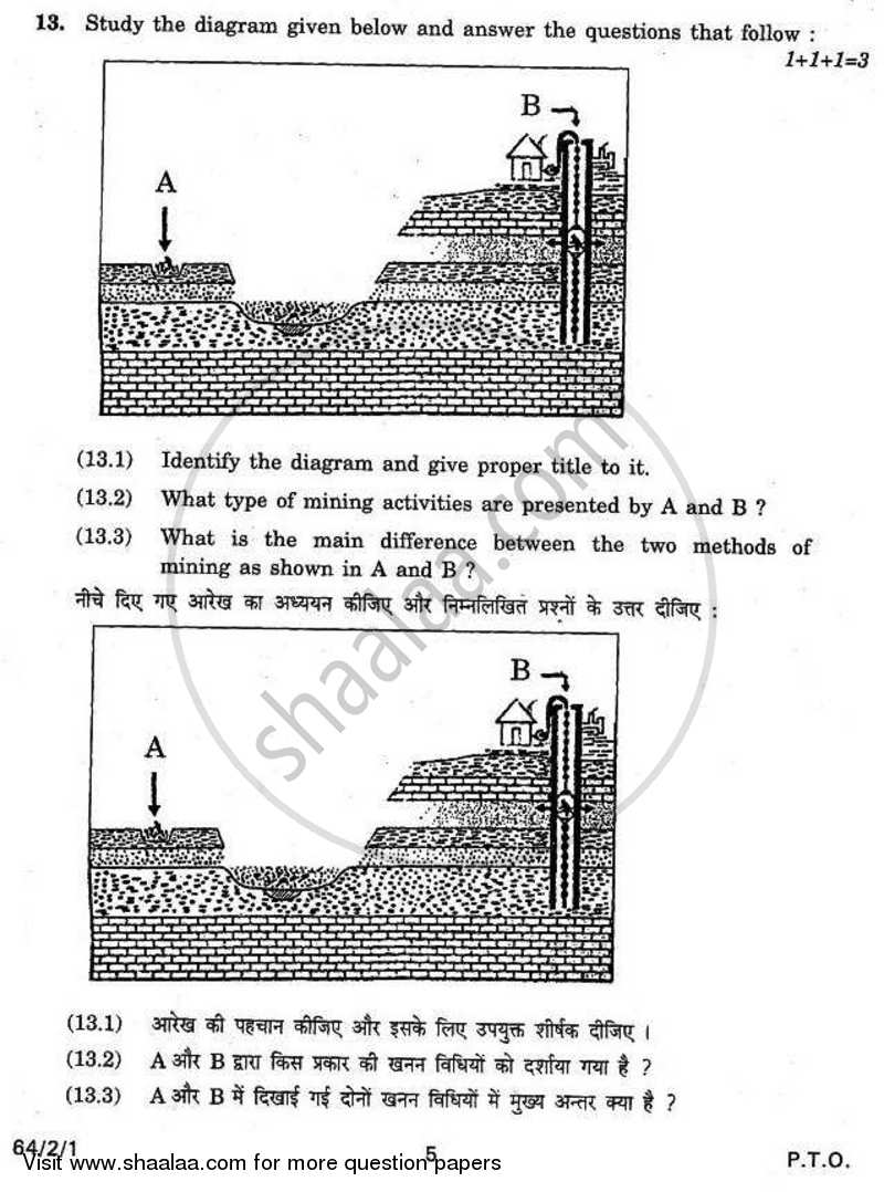 Geography 2010-2011 - CBSE 12th - Class 12 - CBSE (Central Board of Secondary Education) question paper with PDF download