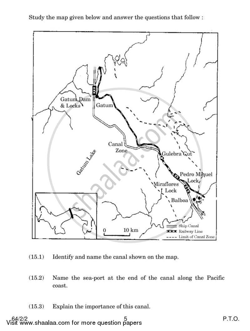 Geography 2013-2014 - CBSE 12th - Class 12 - CBSE (Central Board of Secondary Education) question paper with PDF download