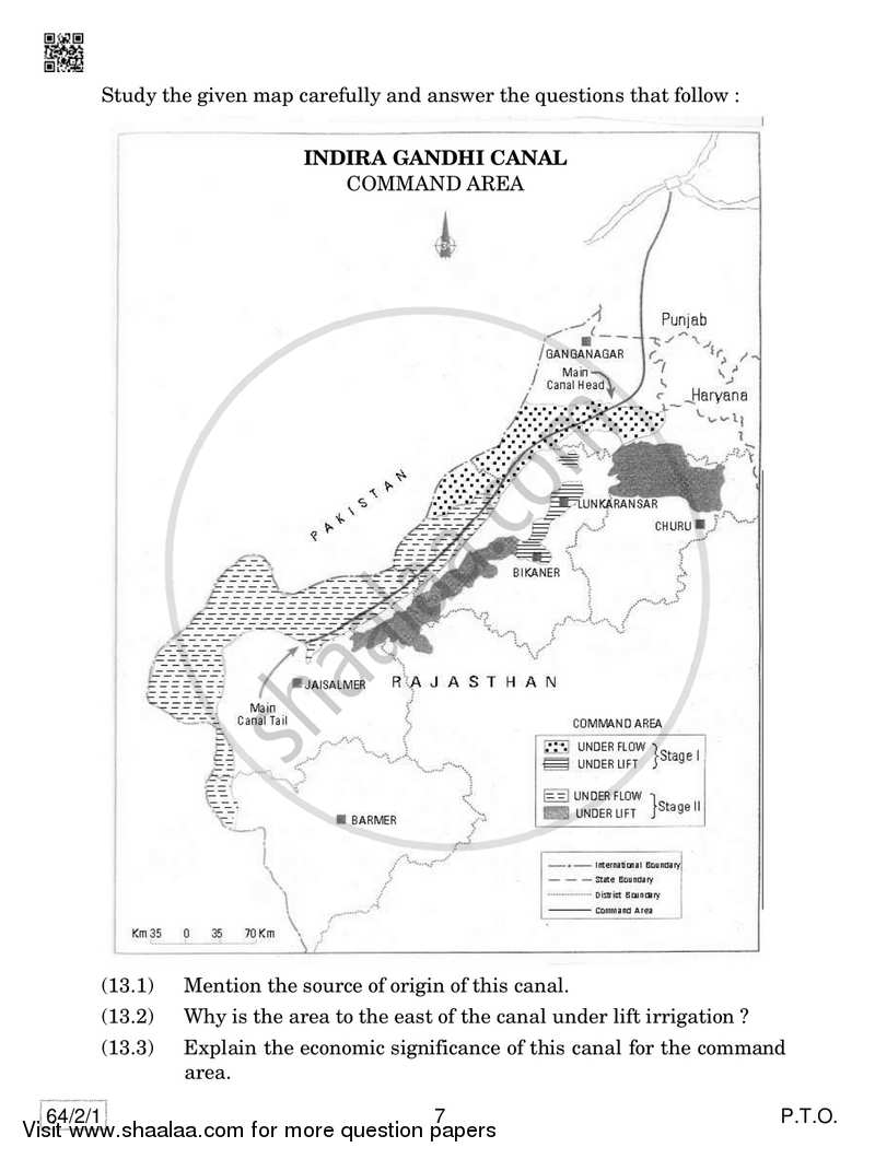 Geography 2018-2019 - CBSE 12th - Class 12 - CBSE (Central Board of Secondary Education) question paper with PDF download