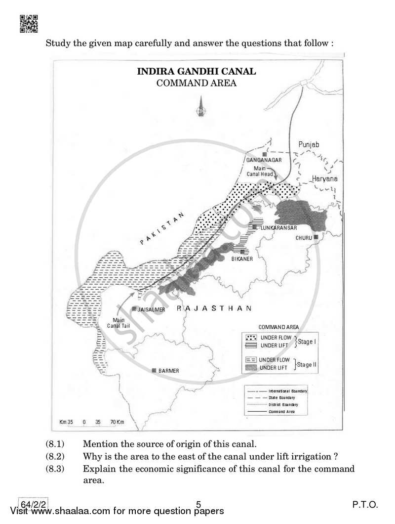 Geography 2018-2019 - CBSE 12th - Class 12 - CBSE (Central Board of Secondary Education) question paper with PDF download