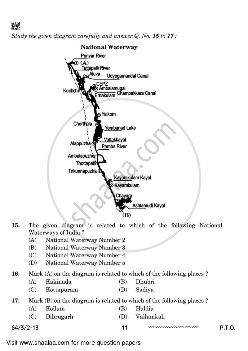 Geography 2023-2024 - CBSE 12th - Class 12 - CBSE (Central Board of Secondary Education) question paper with PDF download