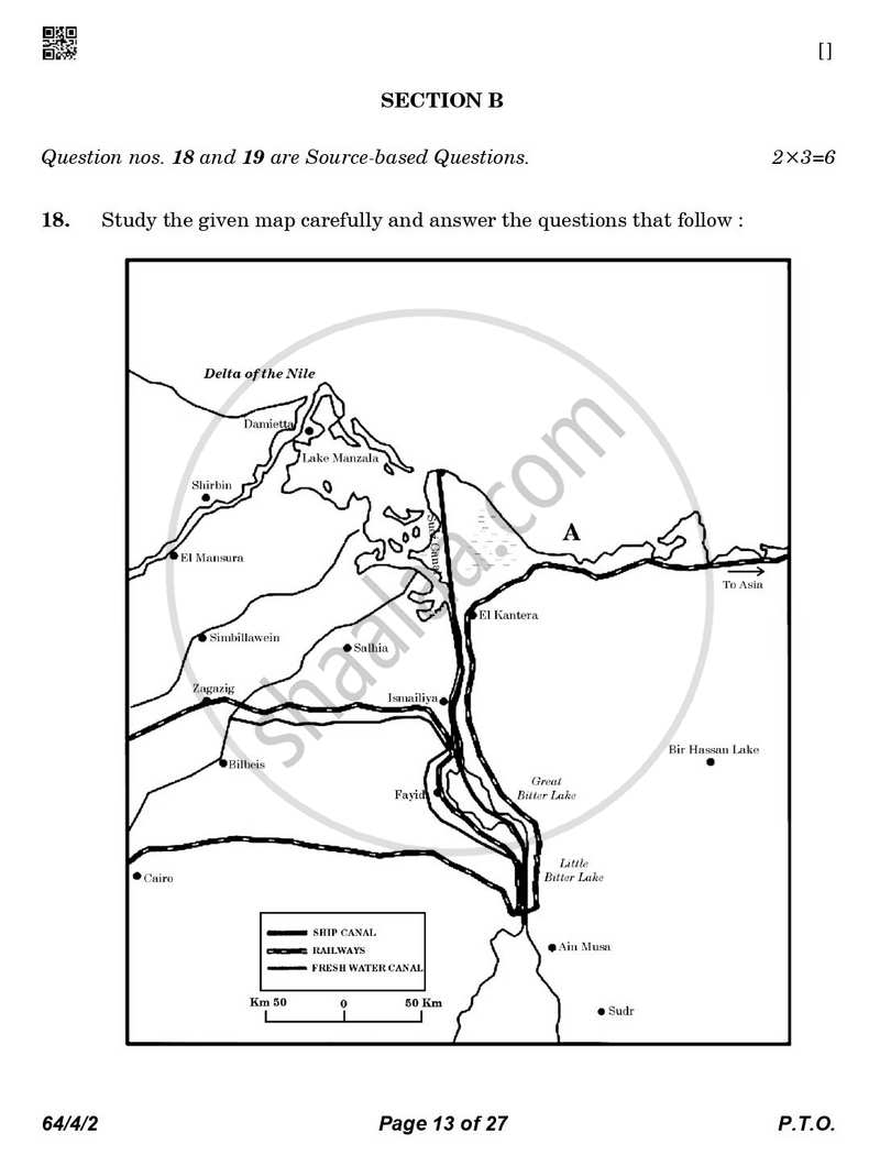 Geography 2025-2026 - CBSE 12th - Class 12 - CBSE (Central Board of Secondary Education) question paper with PDF download