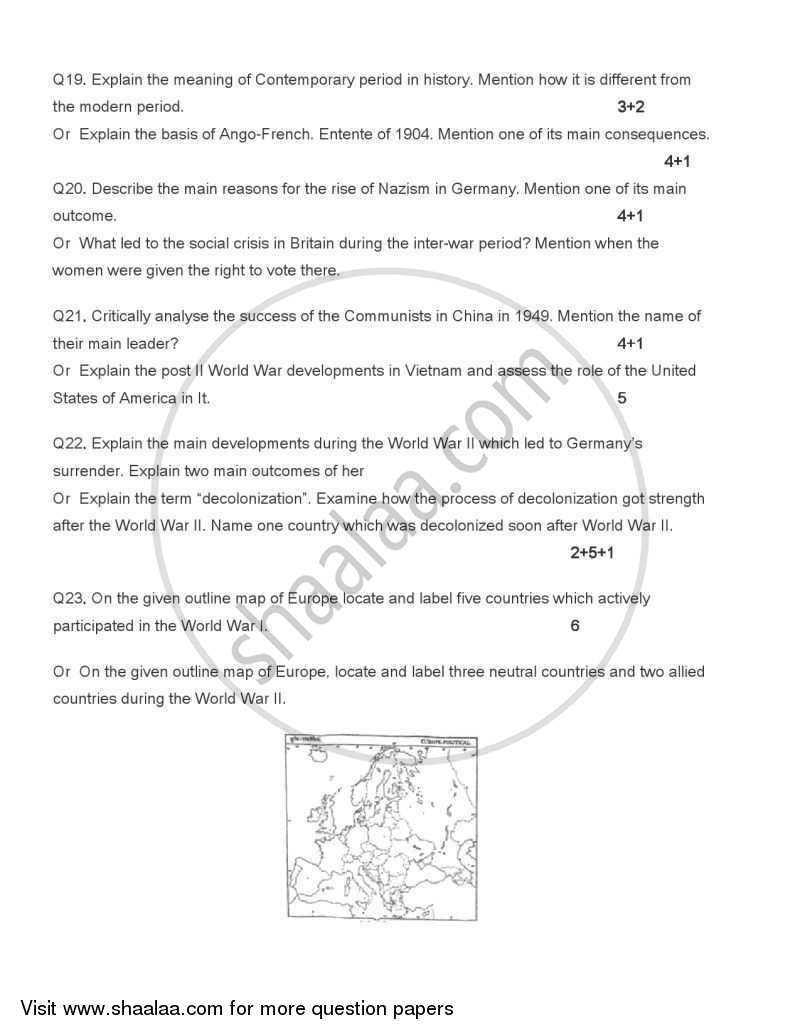 History 2004-2005 - CBSE 12th - Class 12 - CBSE (Central Board of Secondary Education) question paper with PDF download