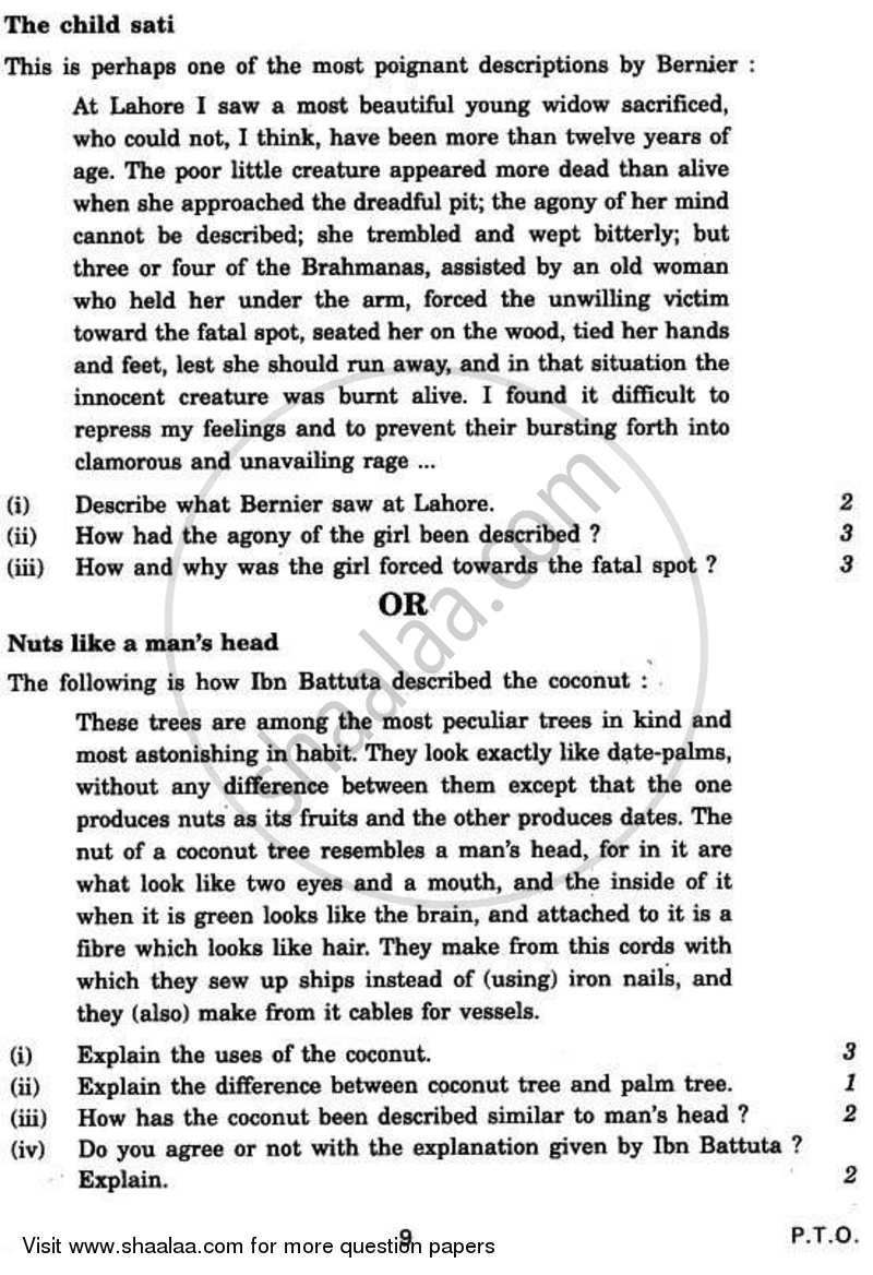 History 2010-2011 - CBSE 12th - Class 12 - CBSE (Central Board of Secondary Education) question paper with PDF download