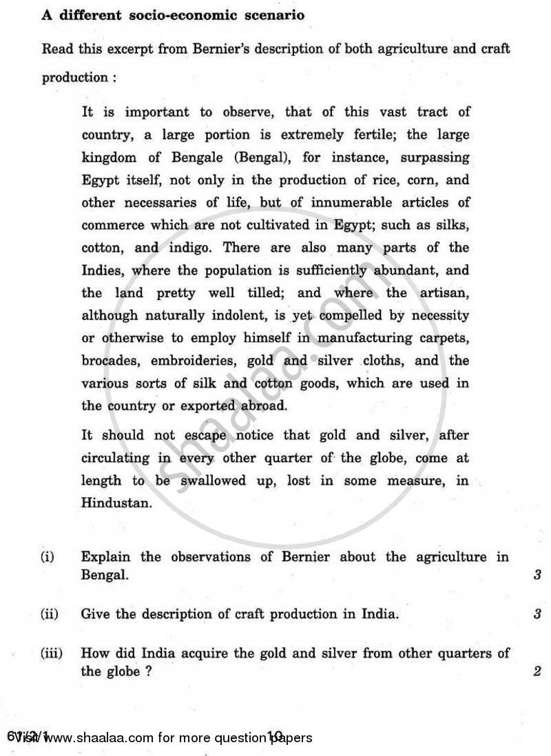 History 2010-2011 - CBSE 12th - Class 12 - CBSE (Central Board of Secondary Education) question paper with PDF download