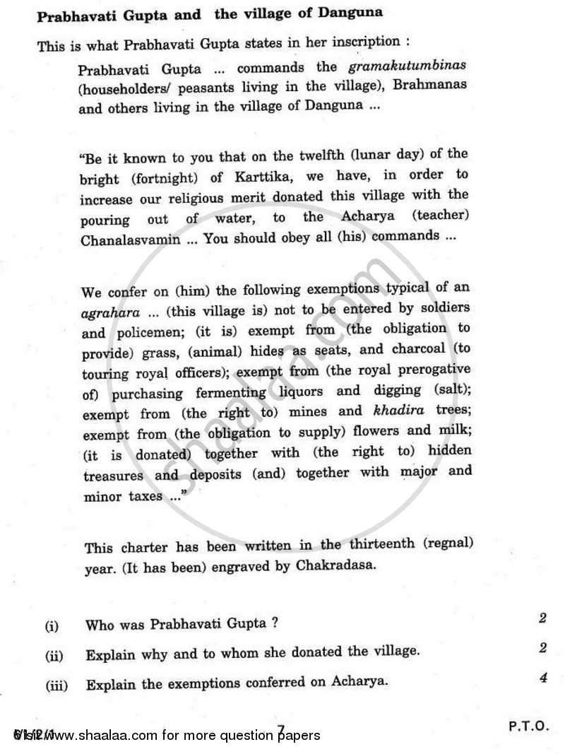 History 2010-2011 - CBSE 12th - Class 12 - CBSE (Central Board of Secondary Education) question paper with PDF download