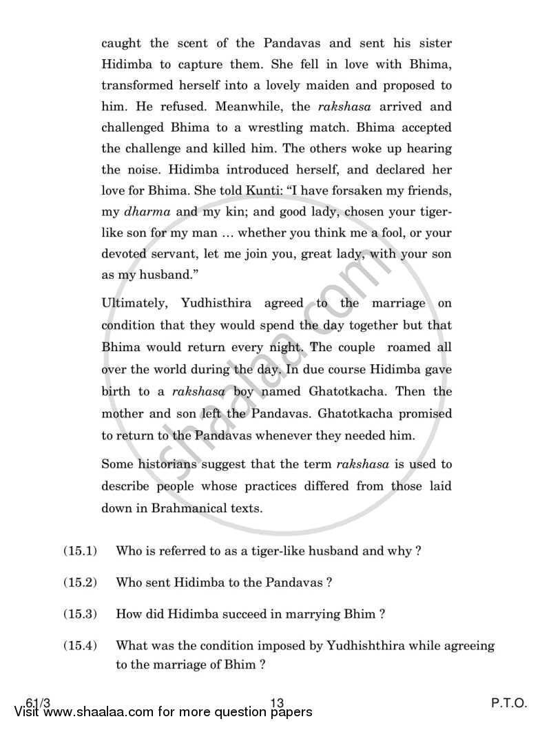 History 2013-2014 - CBSE 12th - Class 12 - CBSE (Central Board of Secondary Education) question paper with PDF download