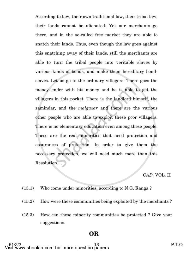 History 2013-2014 - CBSE 12th - Class 12 - CBSE (Central Board of Secondary Education) question paper with PDF download