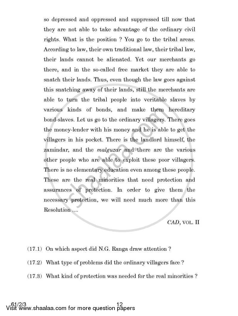 History 2014-2015 - CBSE 12th - Class 12 - CBSE (Central Board of Secondary Education) question paper with PDF download