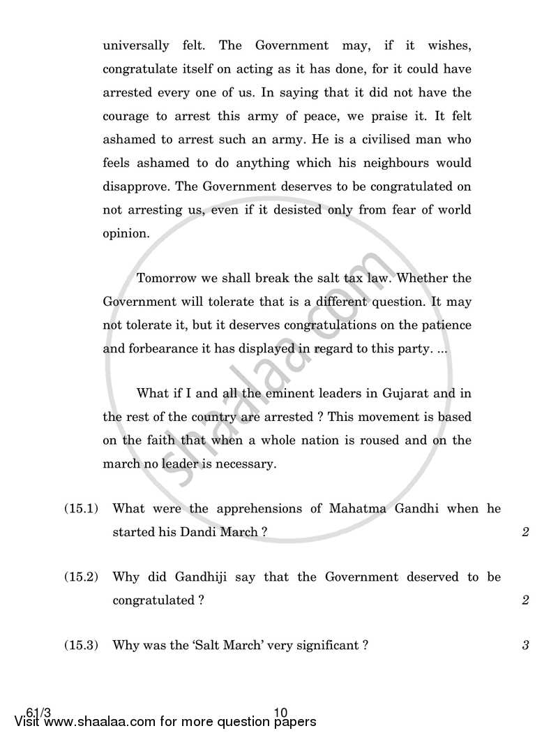 History 2017-2018 - CBSE 12th - Class 12 - CBSE (Central Board of Secondary Education) question paper with PDF download