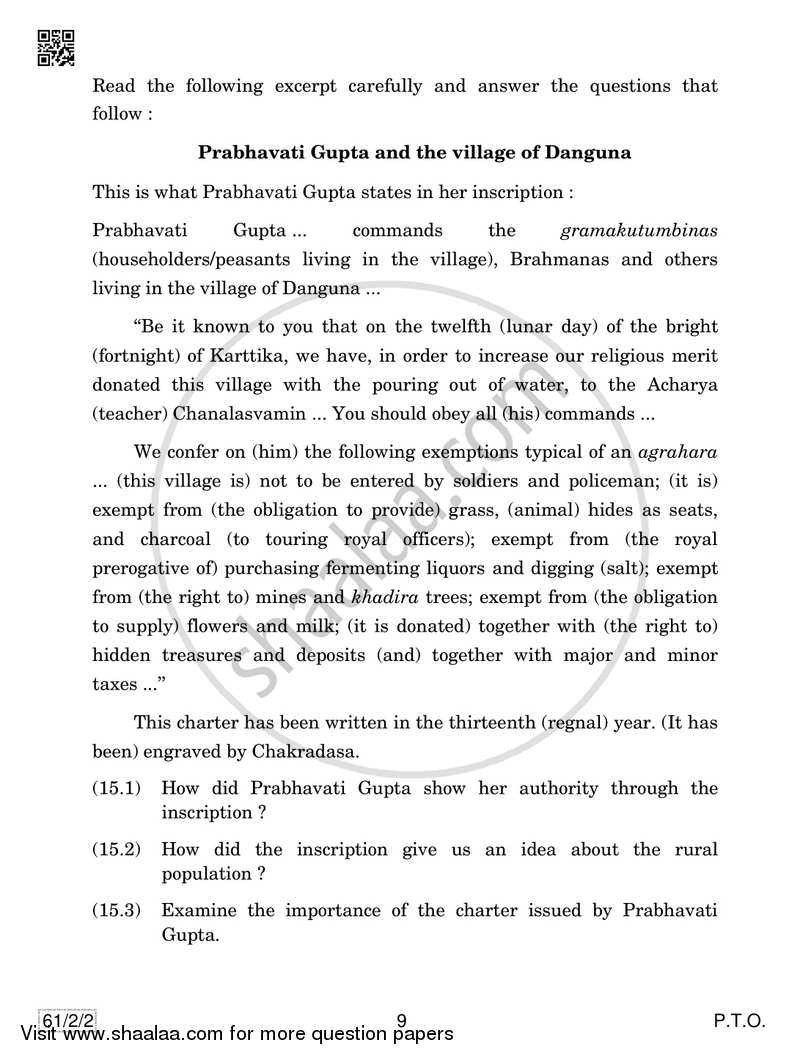 History 2018-2019 - CBSE 12th - Class 12 - CBSE (Central Board of Secondary Education) question paper with PDF download