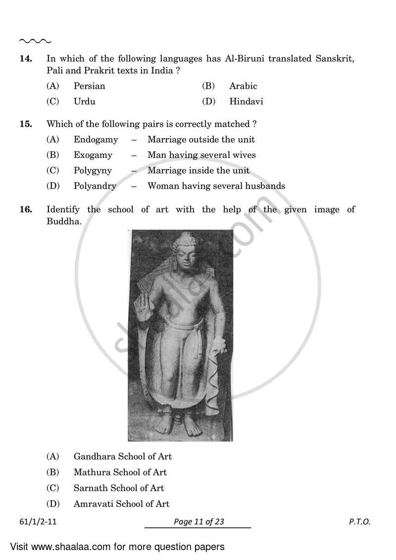 History 2023-2024 - CBSE 12th - Class 12 - CBSE (Central Board of Secondary Education) question paper with PDF download