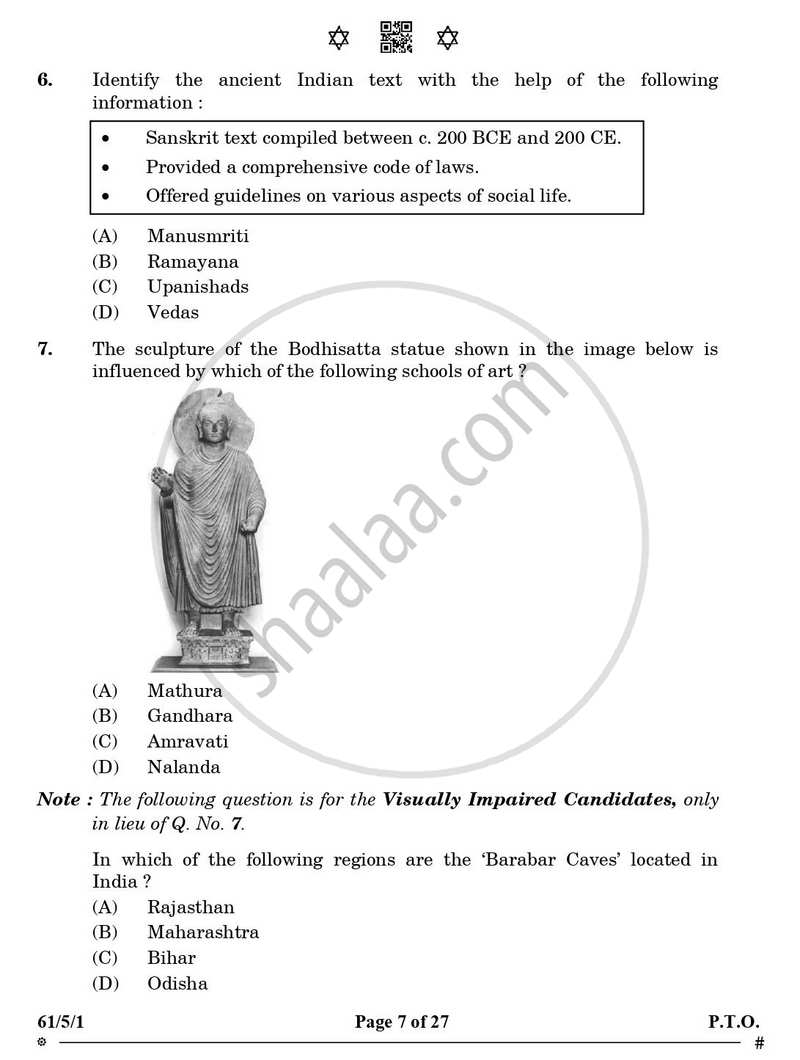History 2024-2025 - CBSE 12th - Class 12 - CBSE (Central Board of Secondary Education) question paper with PDF download
