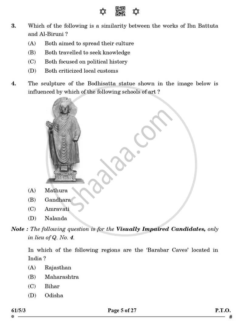 History 2024-2025 - CBSE 12th - Class 12 - CBSE (Central Board of Secondary Education) question paper with PDF download
