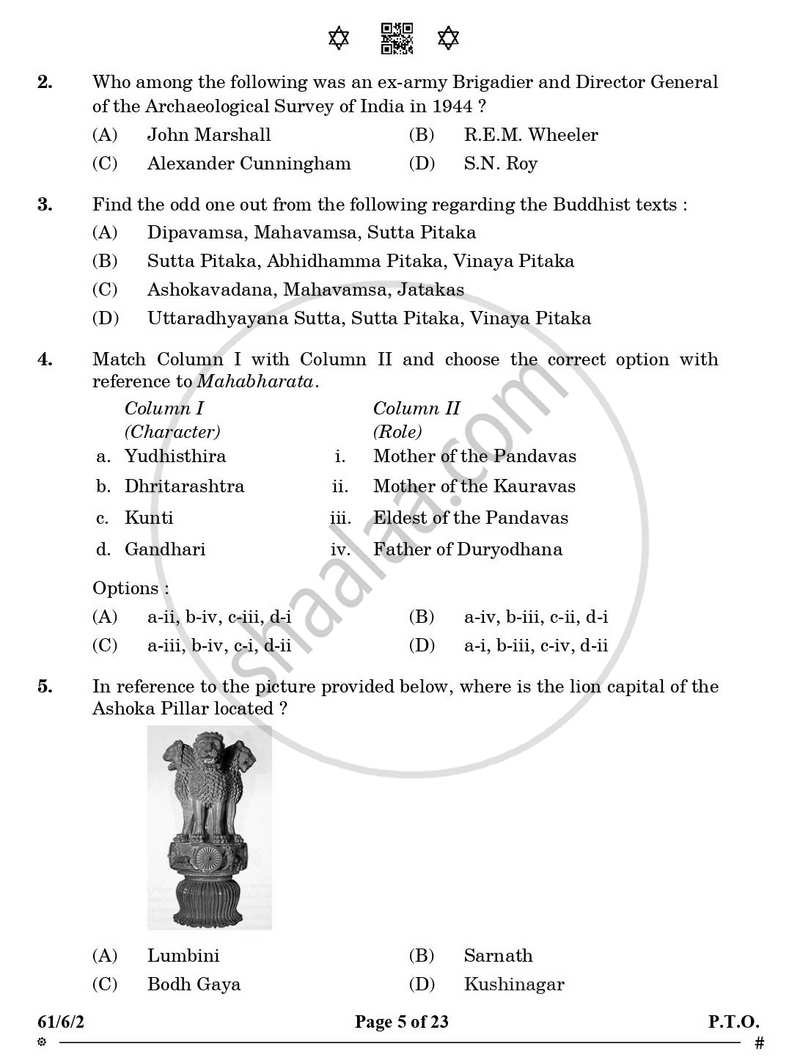 History 2024-2025 - CBSE 12th - Class 12 - CBSE (Central Board of Secondary Education) question paper with PDF download
