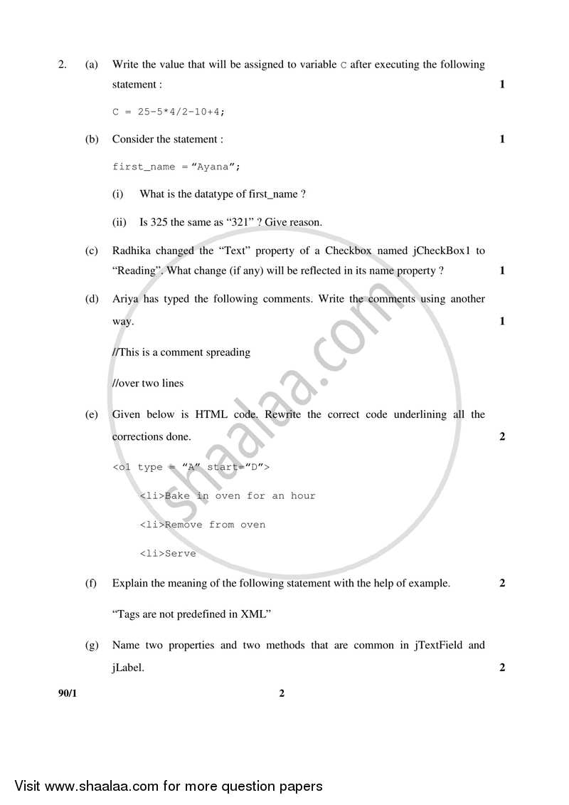 Informatics Practices 2016-2017 - CBSE 12th - Class 12 - CBSE (Central Board of Secondary Education) question paper with PDF download