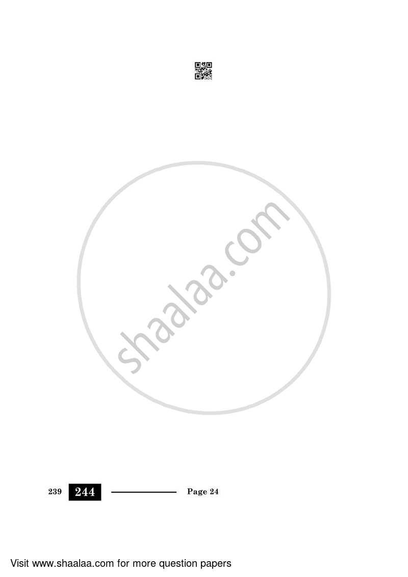 Knowledge Traditions and Practices of India 2023-2024 - CBSE 12th - Class 12 - CBSE (Central Board of Secondary Education) question paper with PDF download