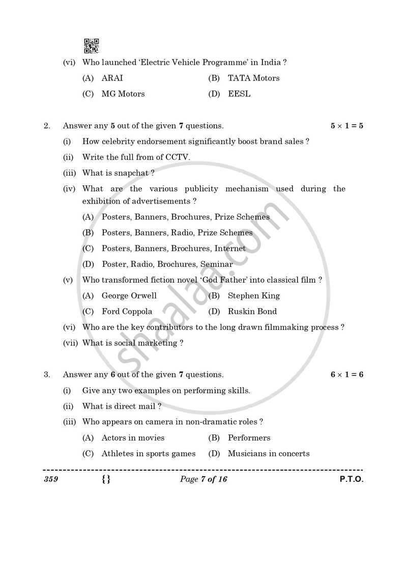 Mass Media Studies 2025-2026 - CBSE 12th - Class 12 - CBSE (Central Board of Secondary Education) question paper with PDF download