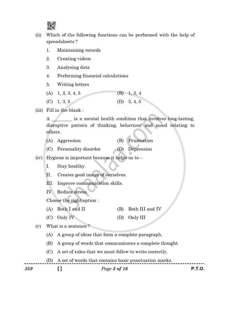 Mass Media Studies 2025-2026 - CBSE 12th - Class 12 - CBSE (Central Board of Secondary Education) question paper with PDF download
