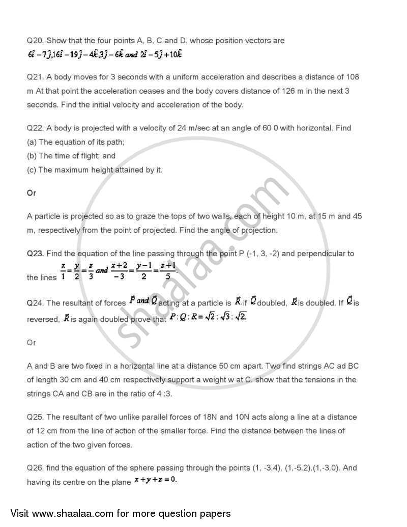 Mathematics 2004-2005 - CBSE 12th - Class 12 - CBSE (Central Board of Secondary Education) question paper with PDF download