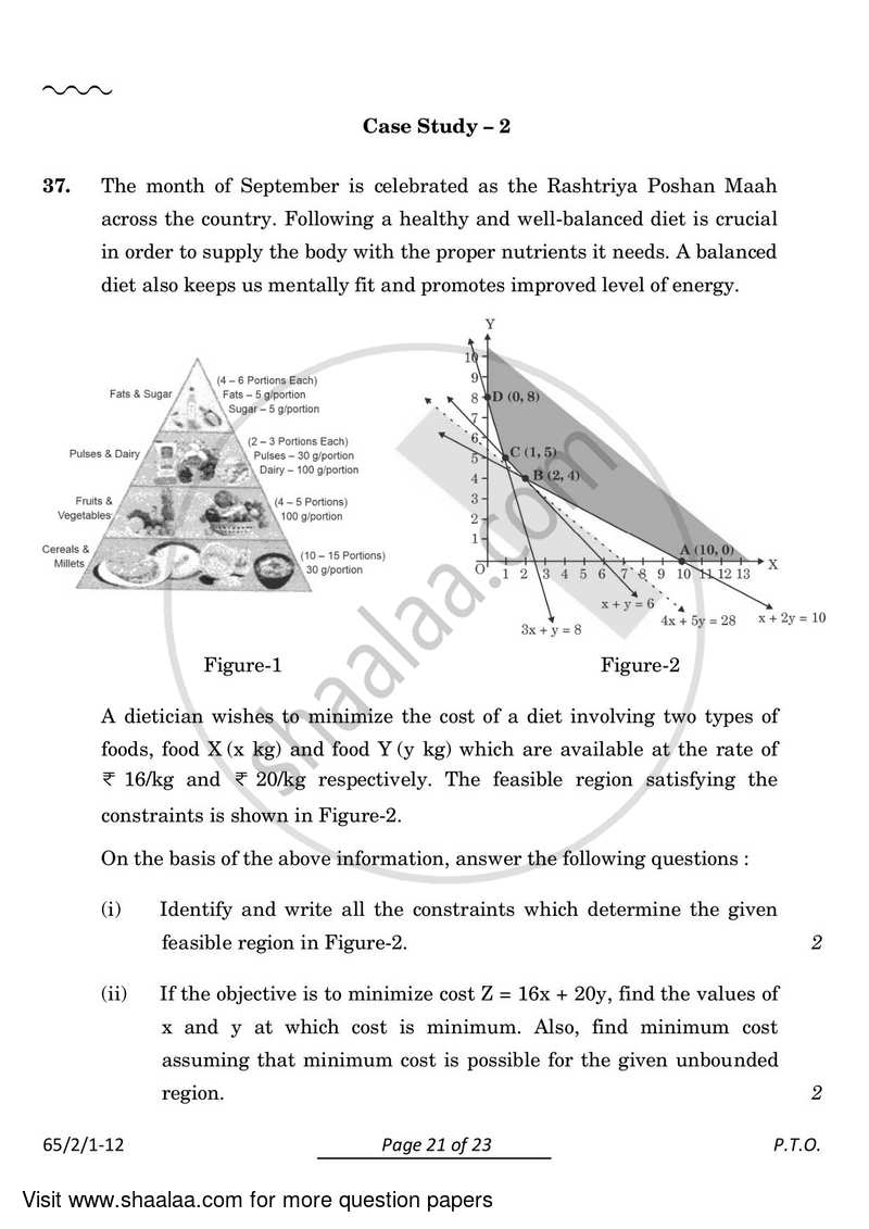 Mathematics 2023-2024 - CBSE 12th - Class 12 - CBSE (Central Board of Secondary Education) question paper with PDF download