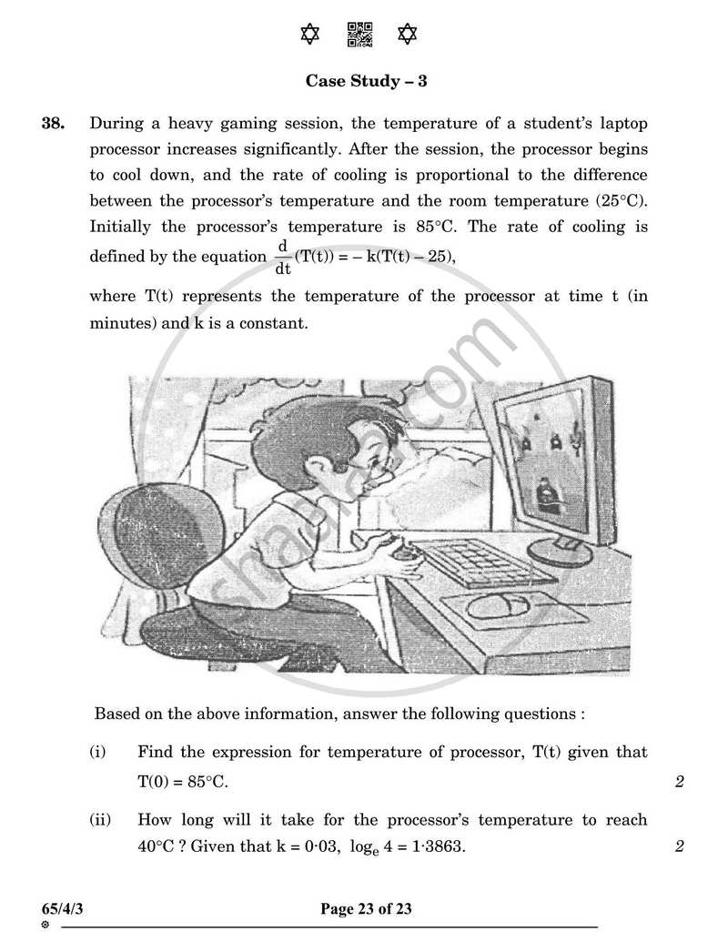 Mathematics 2024-2025 - CBSE 12th - Class 12 - CBSE (Central Board of Secondary Education) question paper with PDF download