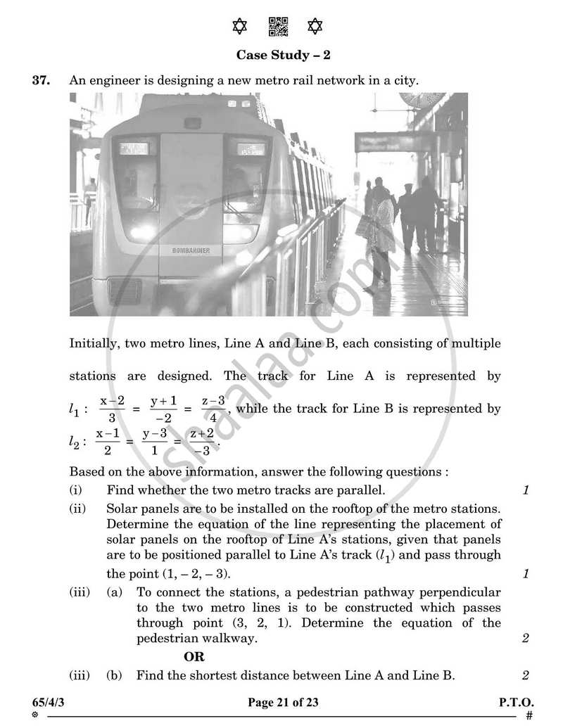 Mathematics 2024-2025 - CBSE 12th - Class 12 - CBSE (Central Board of Secondary Education) question paper with PDF download