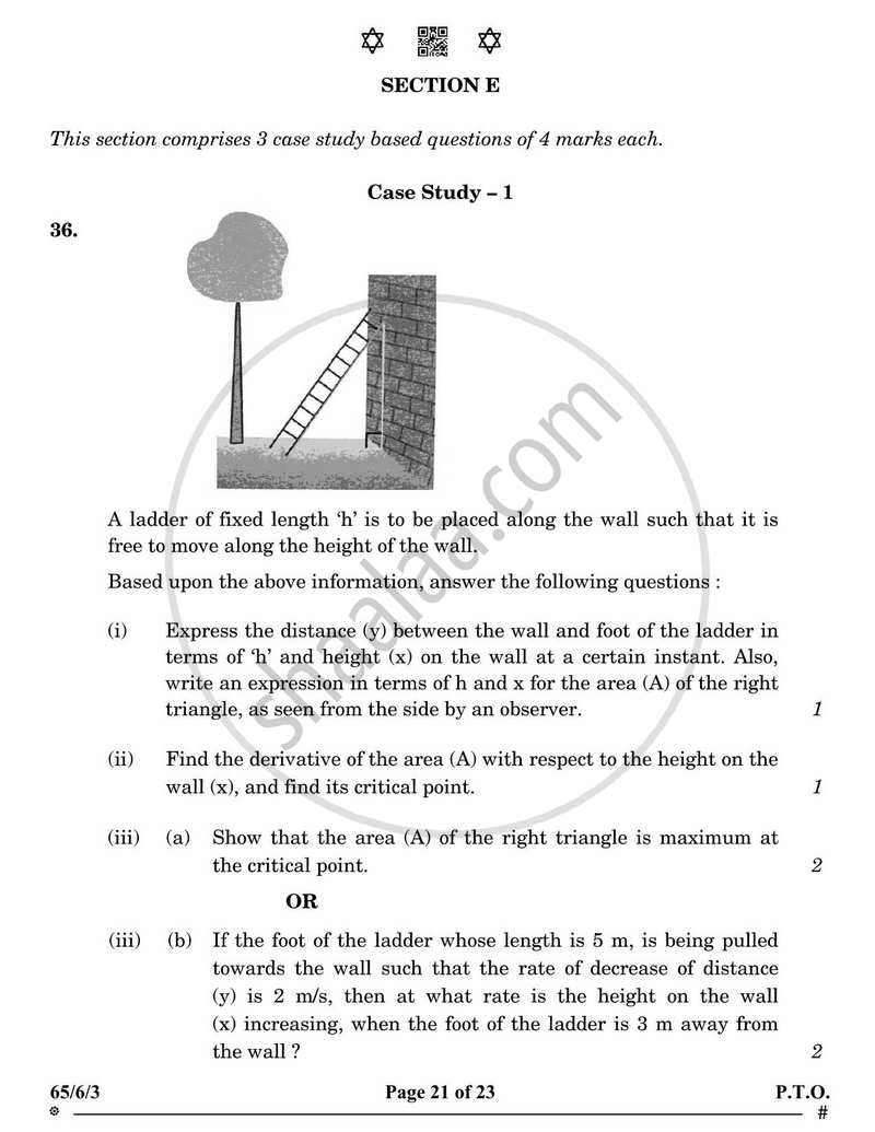 Mathematics 2024-2025 - CBSE 12th - Class 12 - CBSE (Central Board of Secondary Education) question paper with PDF download