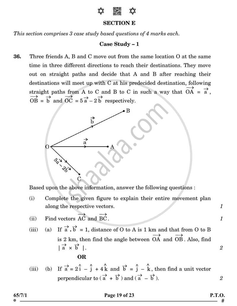 Mathematics 2024-2025 - CBSE 12th - Class 12 - CBSE (Central Board of Secondary Education) question paper with PDF download