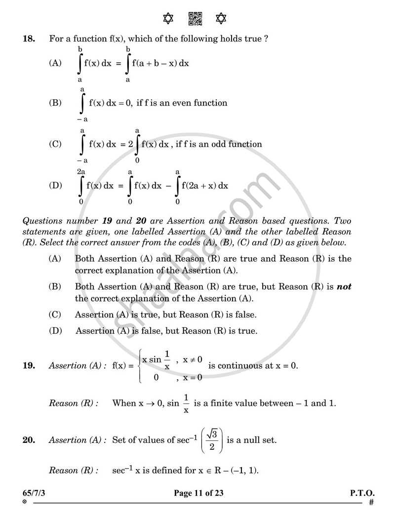 Mathematics 2024-2025 - CBSE 12th - Class 12 - CBSE (Central Board of Secondary Education) question paper with PDF download
