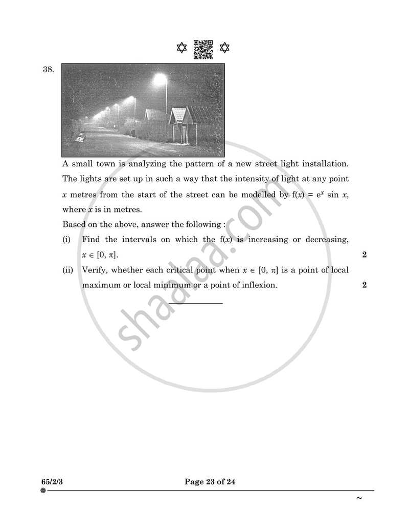 Mathematics 2024-2025 - CBSE 12th - Class 12 - CBSE (Central Board of Secondary Education) question paper with PDF download