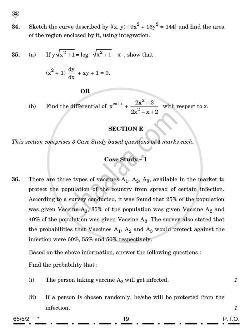 Mathematics 2025-2026 - CBSE 12th - Class 12 - CBSE (Central Board of Secondary Education) question paper with PDF download