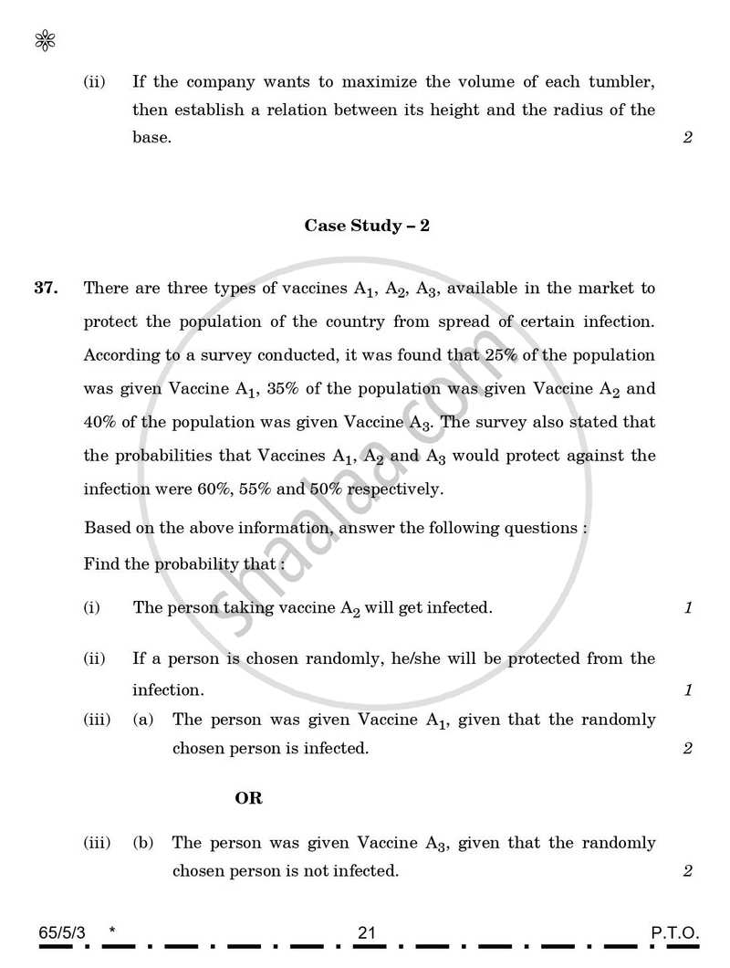 Mathematics 2025-2026 - CBSE 12th - Class 12 - CBSE (Central Board of Secondary Education) question paper with PDF download