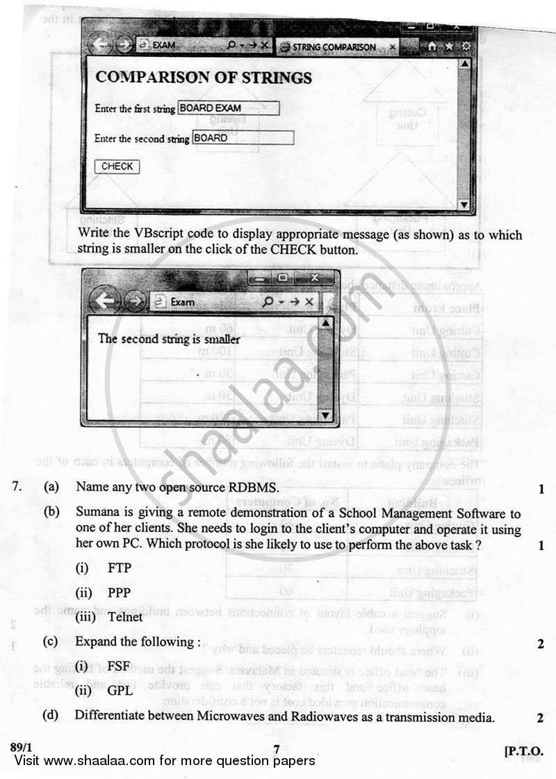Multimedia and Web Technology 2012-2013 - CBSE 12th - Class 12 - CBSE (Central Board of Secondary Education) question paper with PDF download