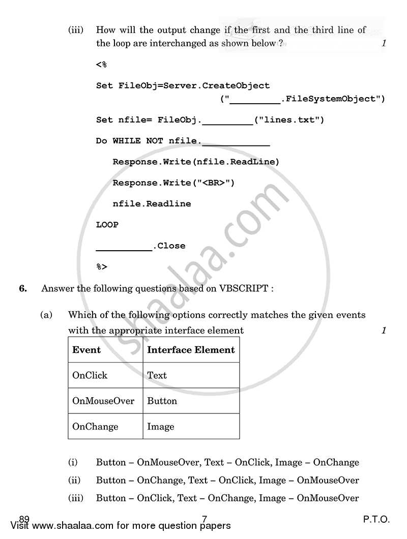 Multimedia and Web Technology 2014-2015 - CBSE 12th - Class 12 - CBSE (Central Board of Secondary Education) question paper with PDF download