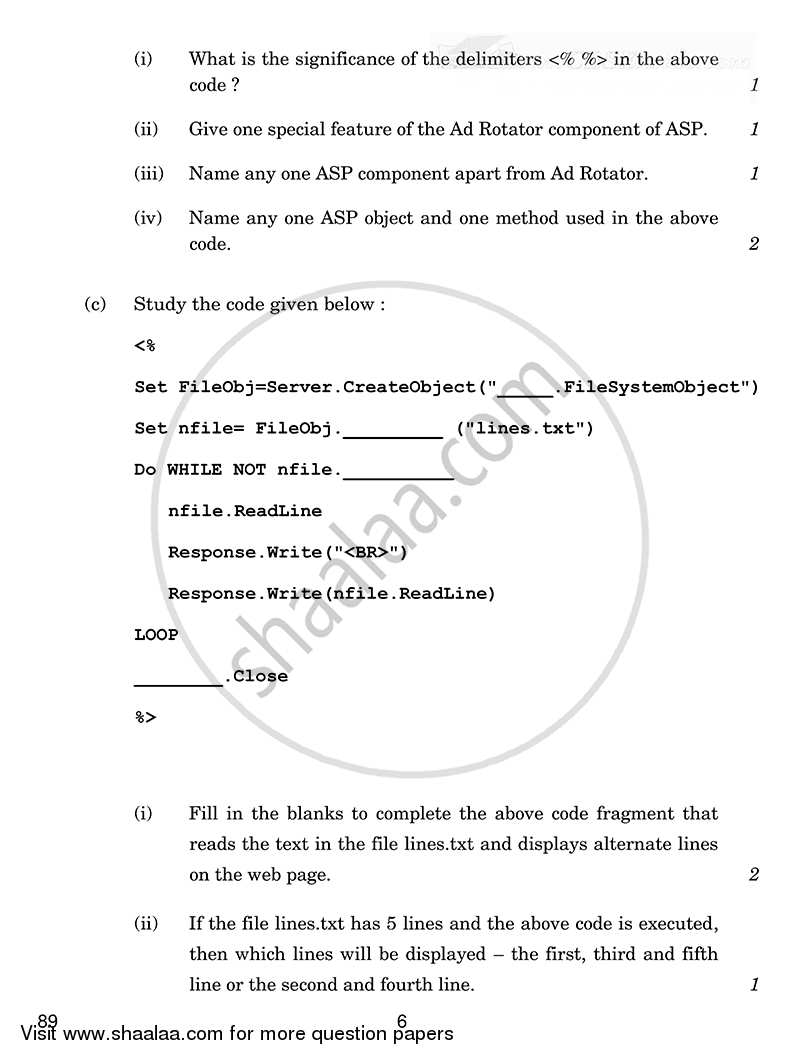 Multimedia and Web Technology 2014-2015 - CBSE 12th - Class 12 - CBSE (Central Board of Secondary Education) question paper with PDF download