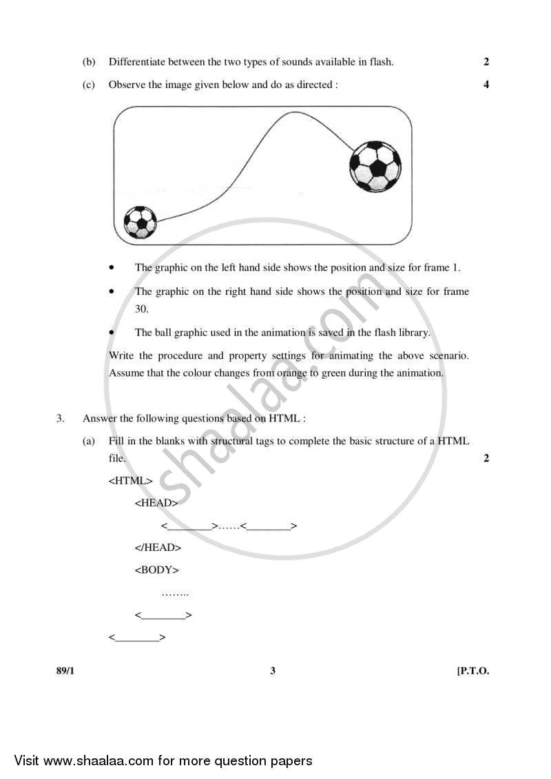 Multimedia and Web Technology 2015-2016 - CBSE 12th - Class 12 - CBSE (Central Board of Secondary Education) question paper with PDF download