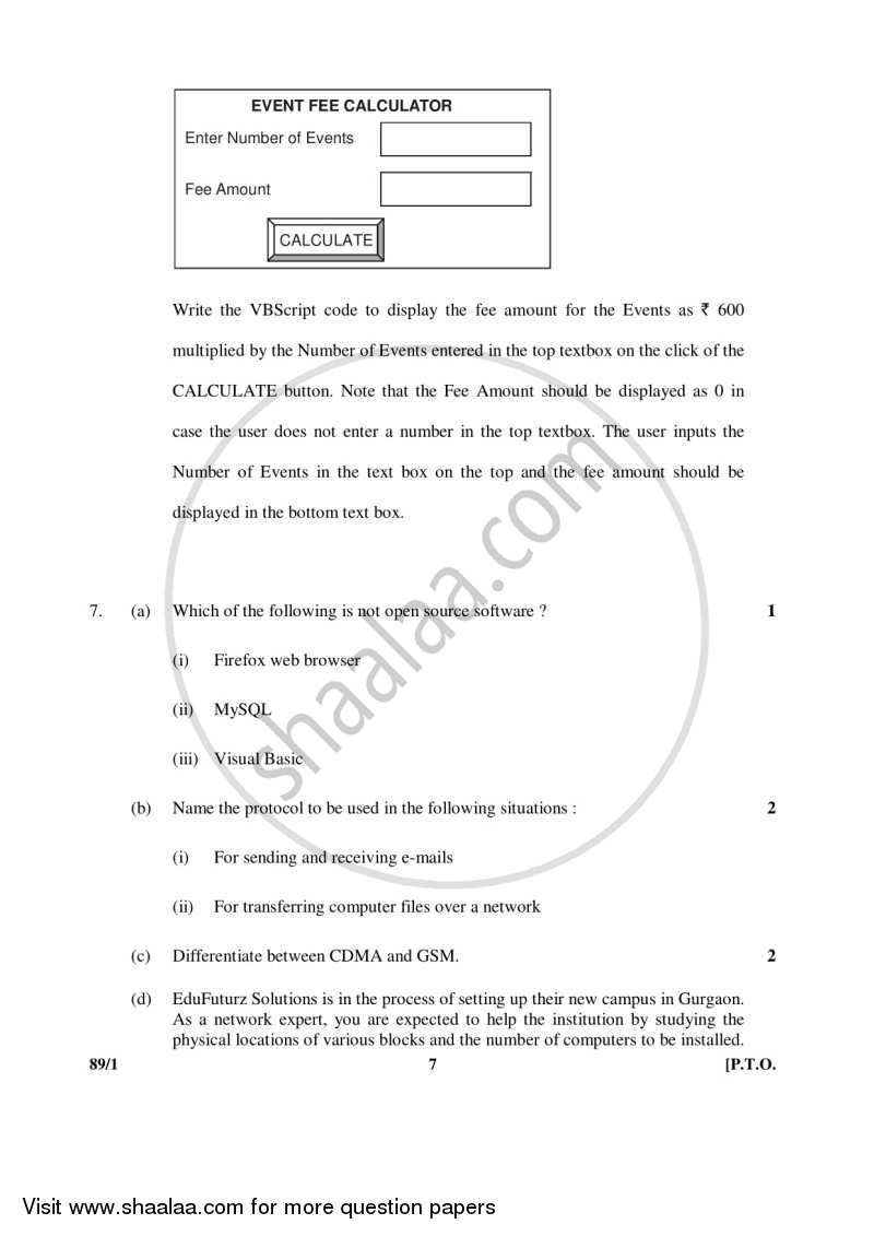 Multimedia and Web Technology 2015-2016 - CBSE 12th - Class 12 - CBSE (Central Board of Secondary Education) question paper with PDF download