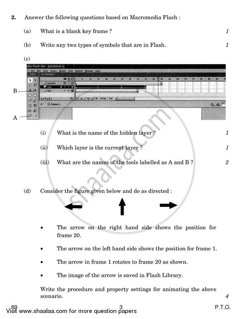 Multimedia and Web Technology 2017-2018 - CBSE 12th - Class 12 - CBSE (Central Board of Secondary Education) question paper with PDF download