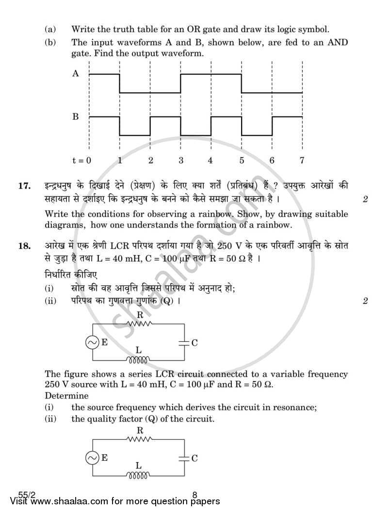 Physics 2013-2014 - CBSE 12th - Class 12 - CBSE (Central Board of Secondary Education) question paper with PDF download