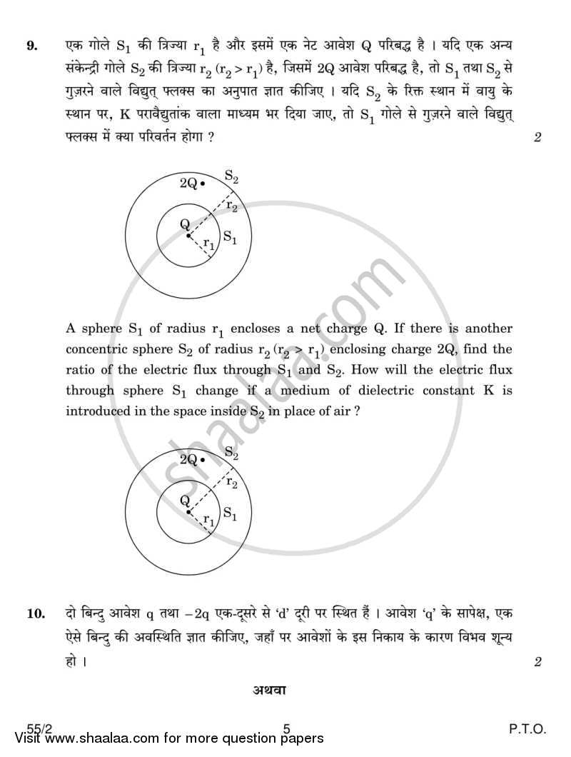 Physics 2013-2014 - CBSE 12th - Class 12 - CBSE (Central Board of Secondary Education) question paper with PDF download