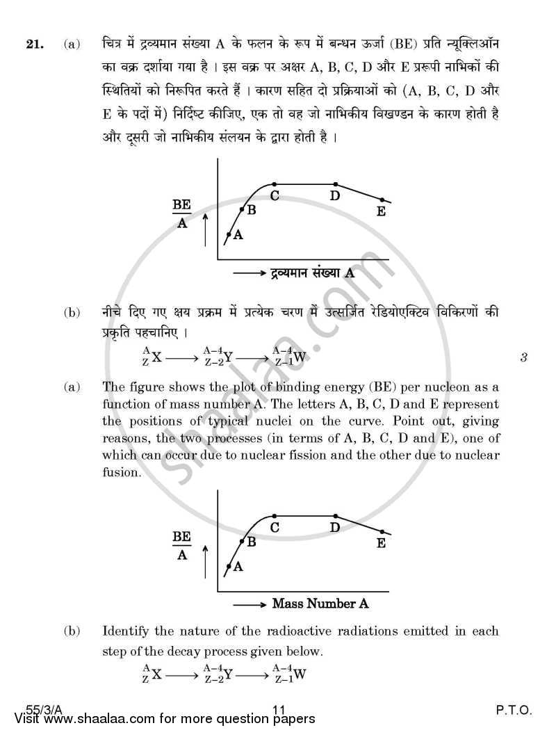 Physics 2014-2015 - CBSE 12th - Class 12 - CBSE (Central Board of Secondary Education) question paper with PDF download