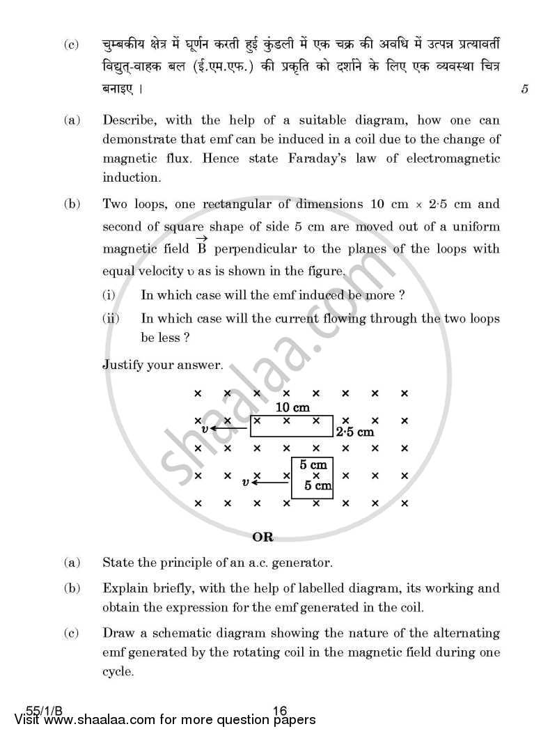 Physics 2014-2015 - CBSE 12th - Class 12 - CBSE (Central Board of Secondary Education) question paper with PDF download